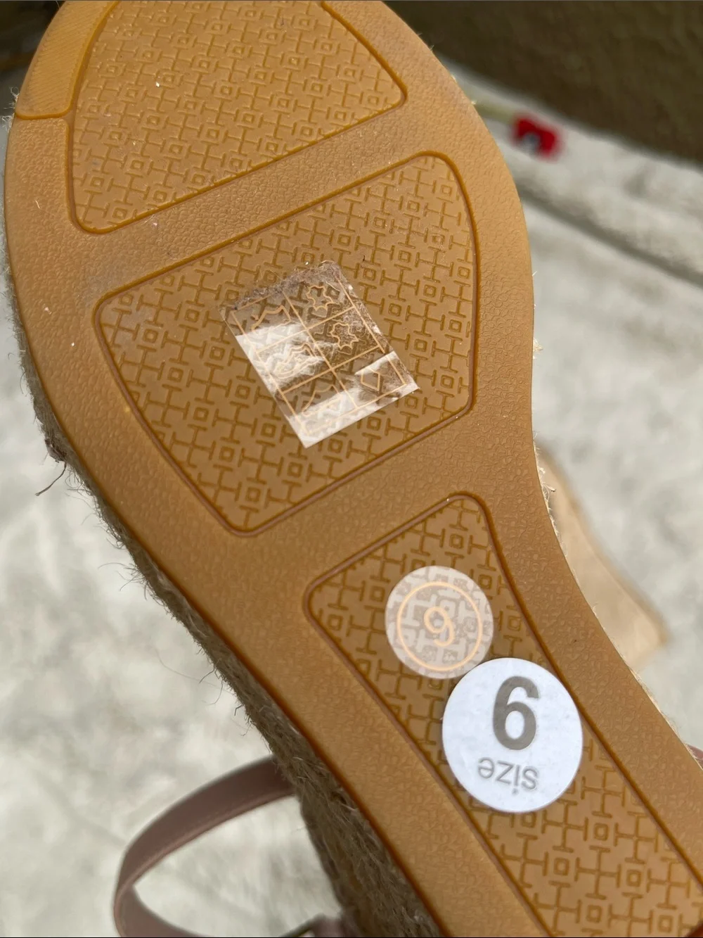 Tory Burch Bima Leather Espadrille Ankle-Strap Sandals in pink Size 9